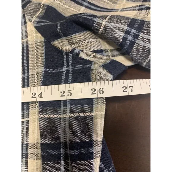 NWT Requirements Plaid Linen Short Sleeve Blazer Size 26W - Picture 5 of 8